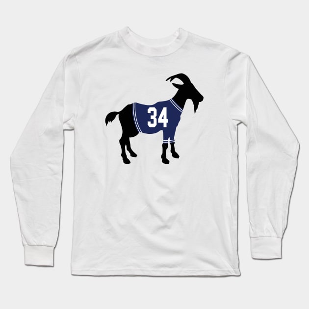 Auston Matthews Toronto Maple Leafs Jersey GOAT Long Sleeve T-Shirt by cwijeta